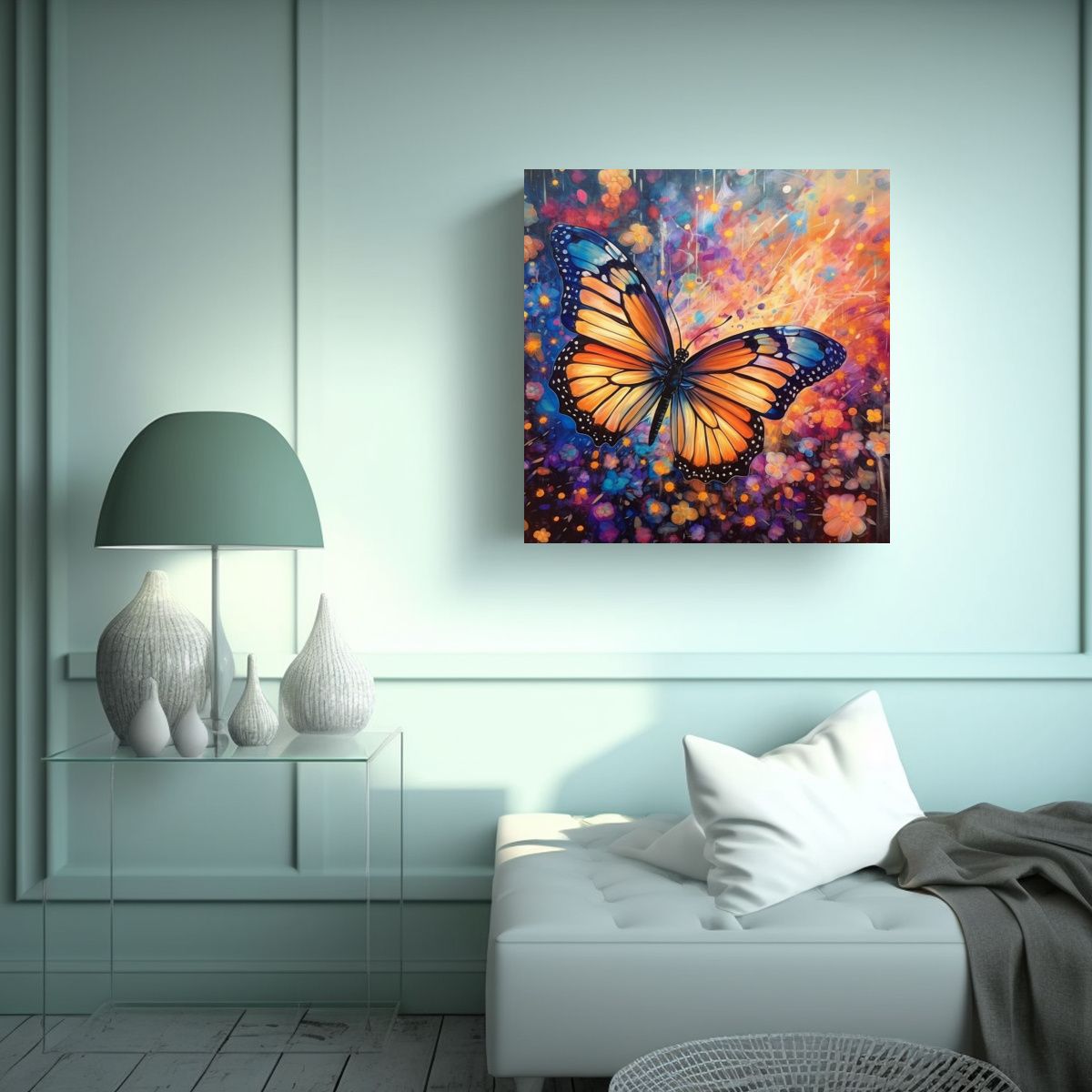 GENERICO - Cuadro Creativo De Fusión De Fotografía Y 60x60 Cm