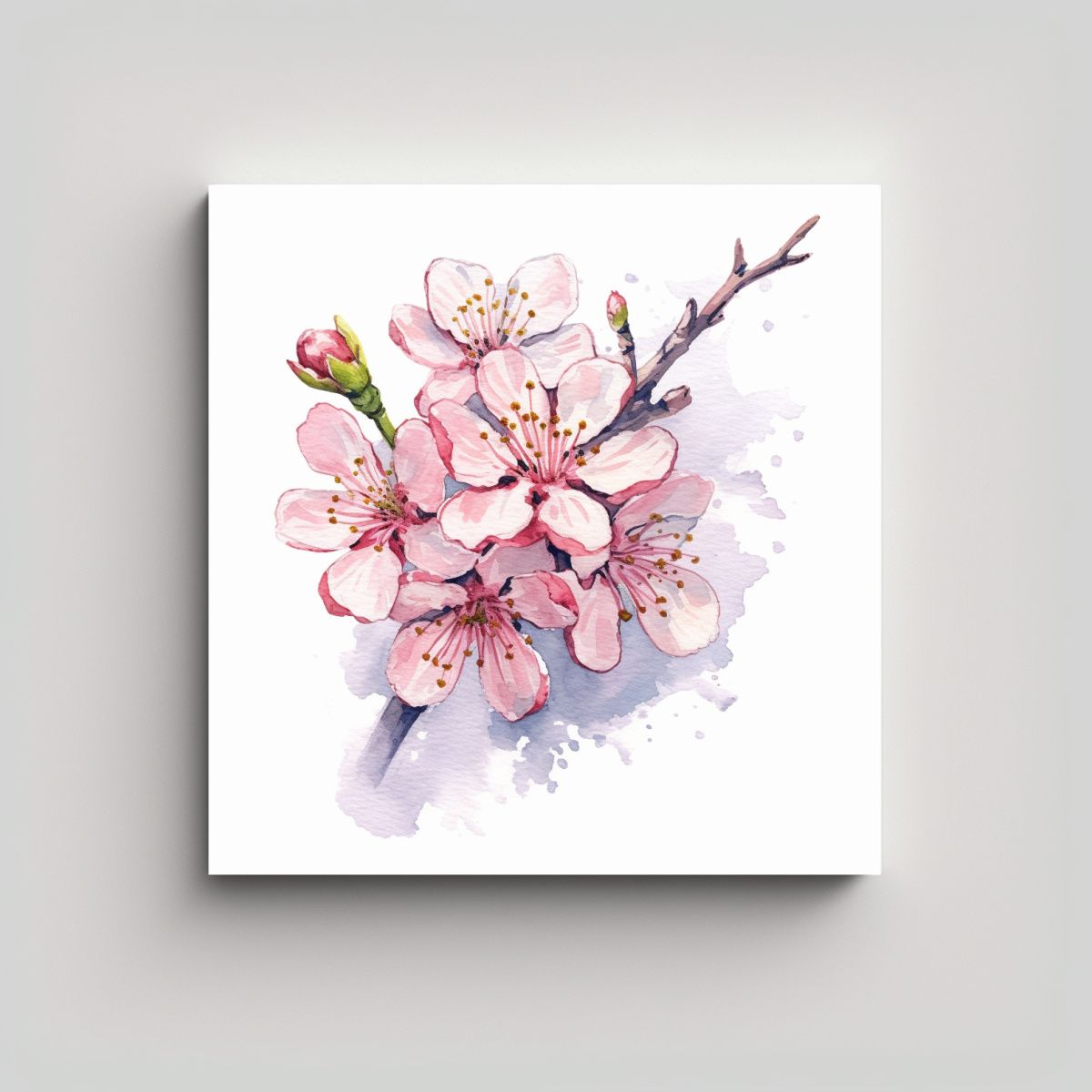 GENERICO - Arte De Equilibrio En Colores Clipart De Flor De 60x60 Cm