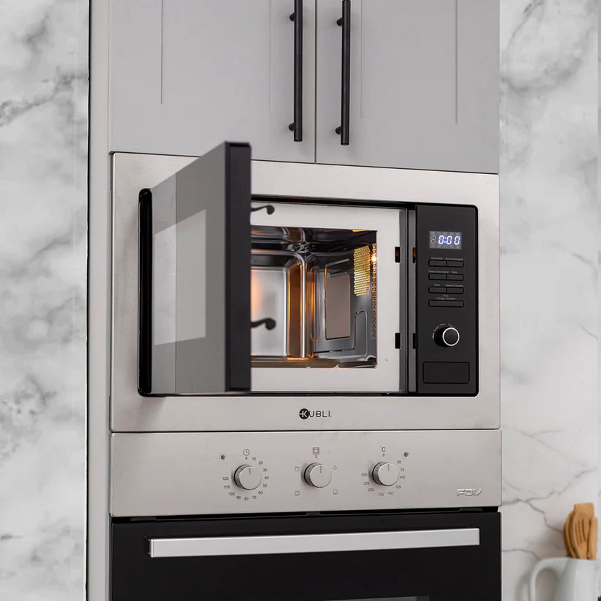 KUBLI - Microondas Empotrado NEU Inox 23 Lts Kubli