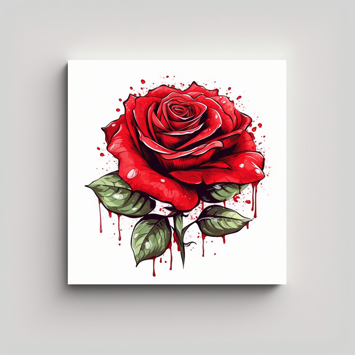 GENERICO - Vanguardia Lienzo Calma Rosa Dibujos Animados 60x60 Cm