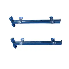 GENERICO - Set 2 Soportes Frontales de Riel para Vidrio Gms