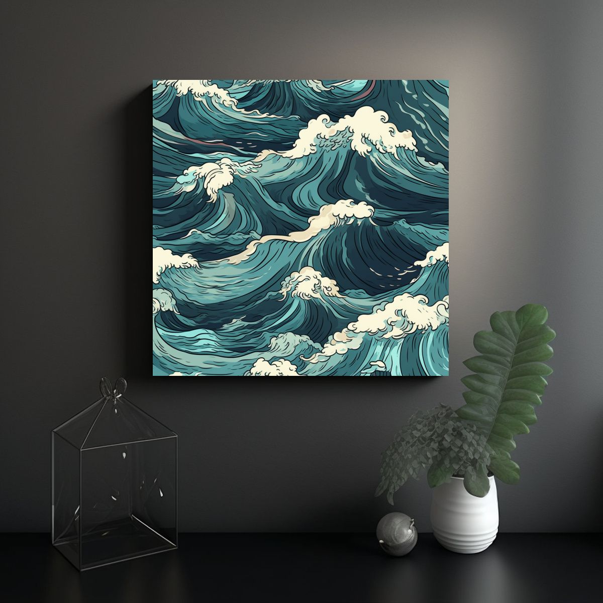 GENERICO - Cuadros Decorativos De Arte Vanguardia Adorno 60x60 Cm