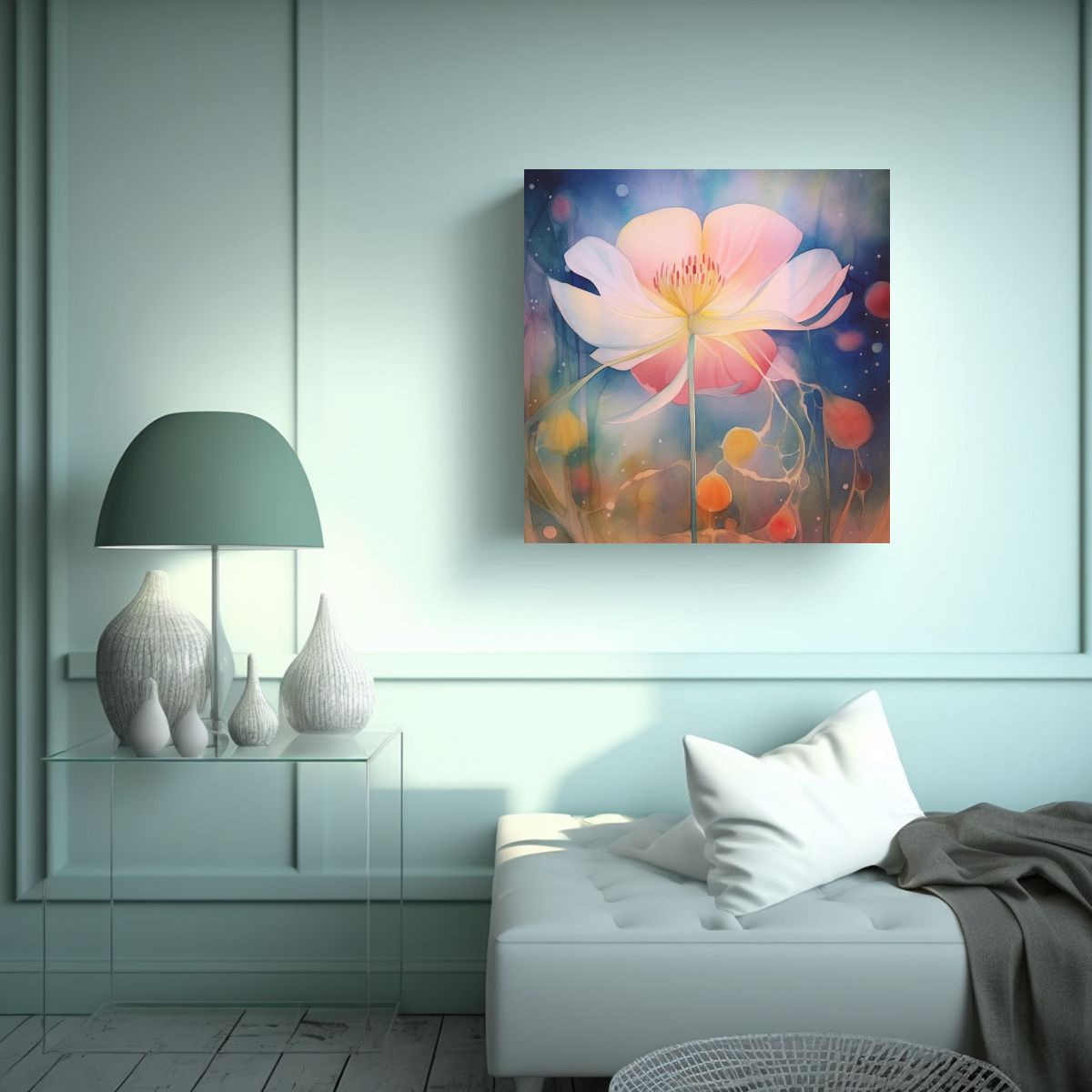 GENERICO - Cuadro Armonioso De Estilo Studio Ghibli En 60x60 Cm.