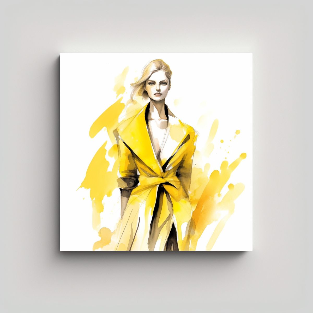 GENERICO - Cuadro De Tela Con Movimiento Temática Moda Con 60x60 Cm.