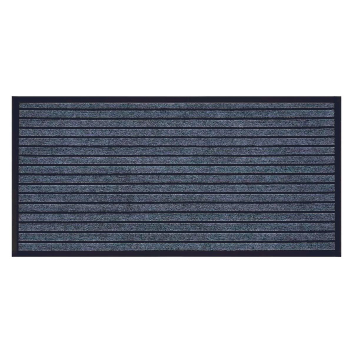 Limpia pies 60x90 cm PVC + Rubber líneas Gris Casa VIVA, marca GENERICO - Foto Principal