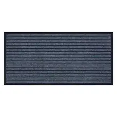 GENERICO - Limpia pies 60x90 cm PVC + Rubber líneas gris Casa VIVA