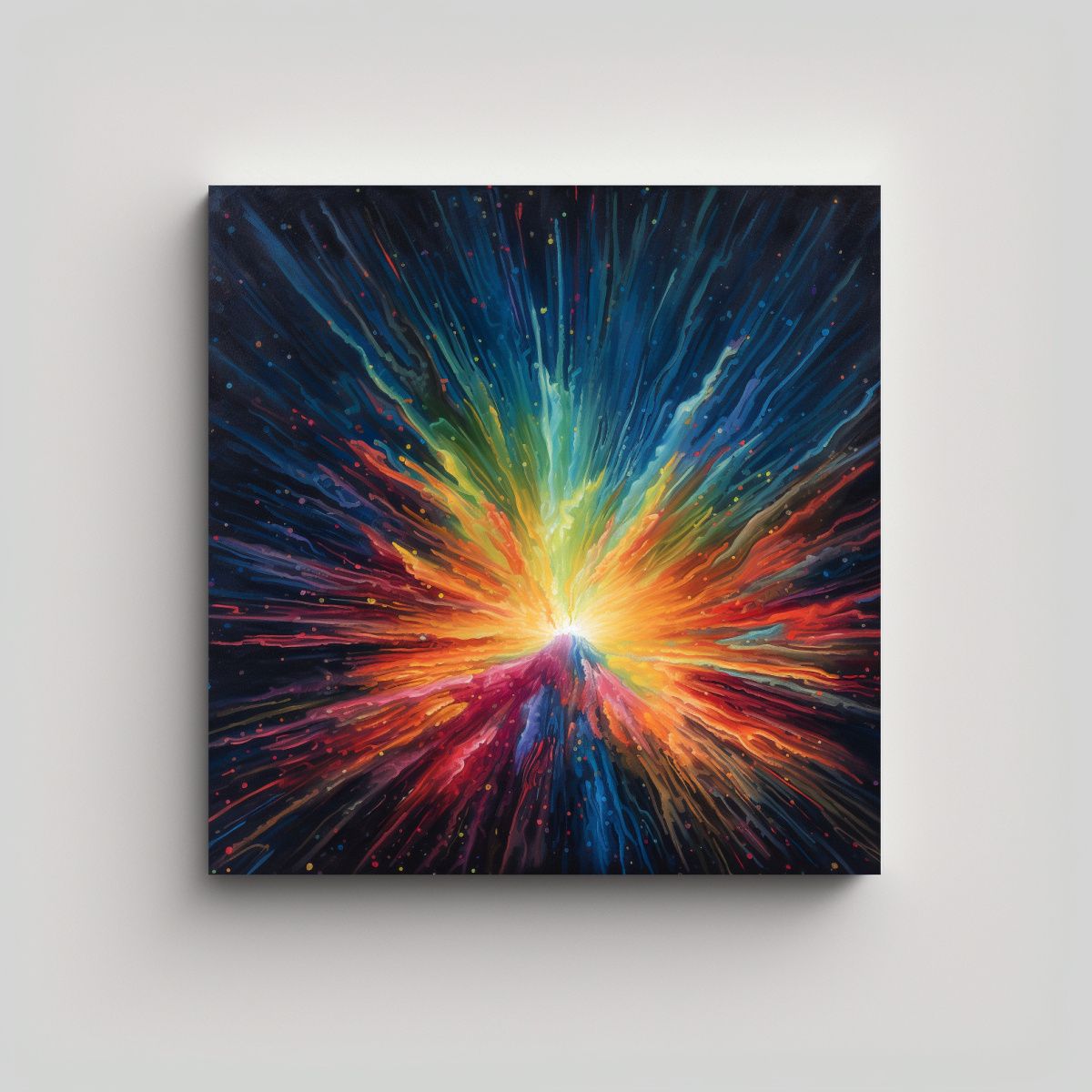 GENERICO - Cuadro Decorativo Fluorescente Con Tema De Quasar 60x60 Cm
