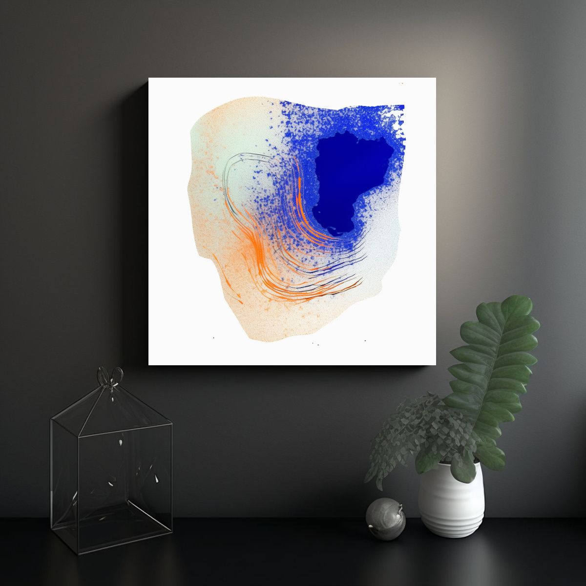 GENERICO - Pinturas Decorativas De Zorro Inspiración Y 60x60 Cm