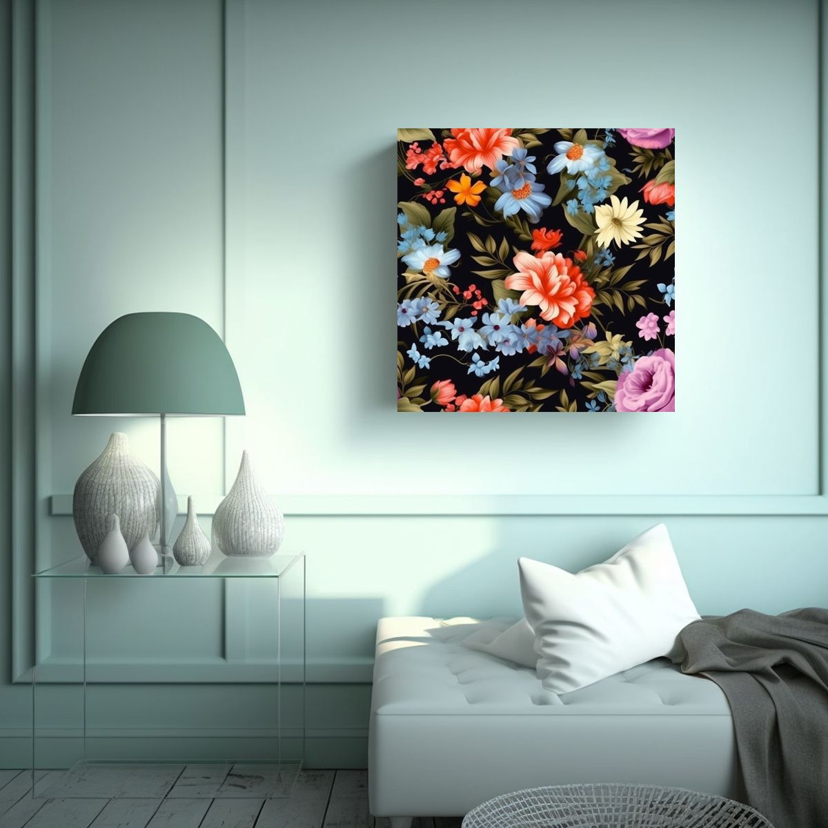 GENERICO - Decoración Salón Lienzo De Tela Con 60x60 Cm