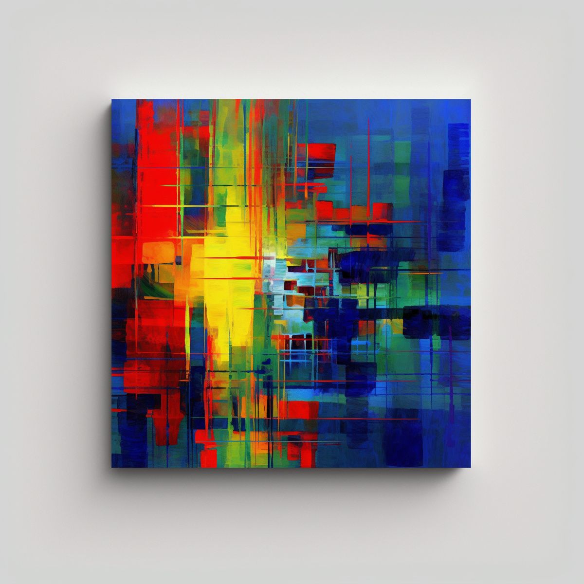 GENERICO - Cuadros Abstractos Modernos Para Decorar 60x60 Cm.
