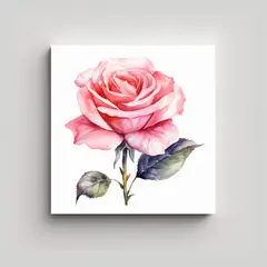 GENERICO - Cuadro Elegante Canva Con Realista Acuarela De 60x60 Cm