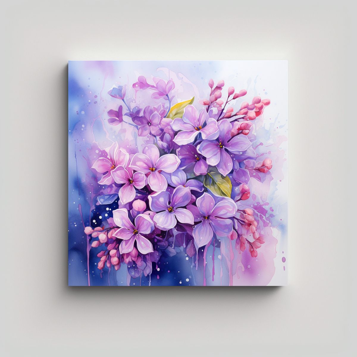 GENERICO - Pintura Abstracta De Colores Vibrantes Para 60x60 Cm