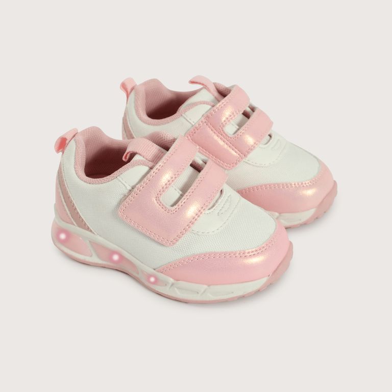 Zapatilla Niña Rosada Con Luces