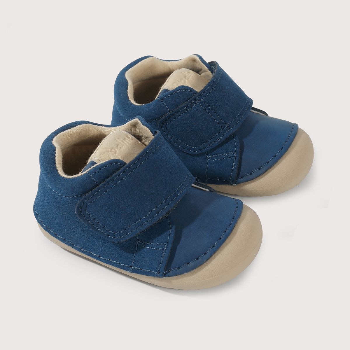 OPALINE - Zapato azul de niño con velcro, ideal para gatear