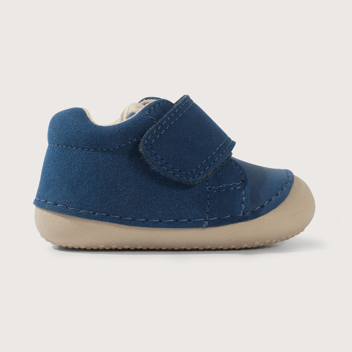 OPALINE - Zapato azul de niño con velcro, ideal para gatear