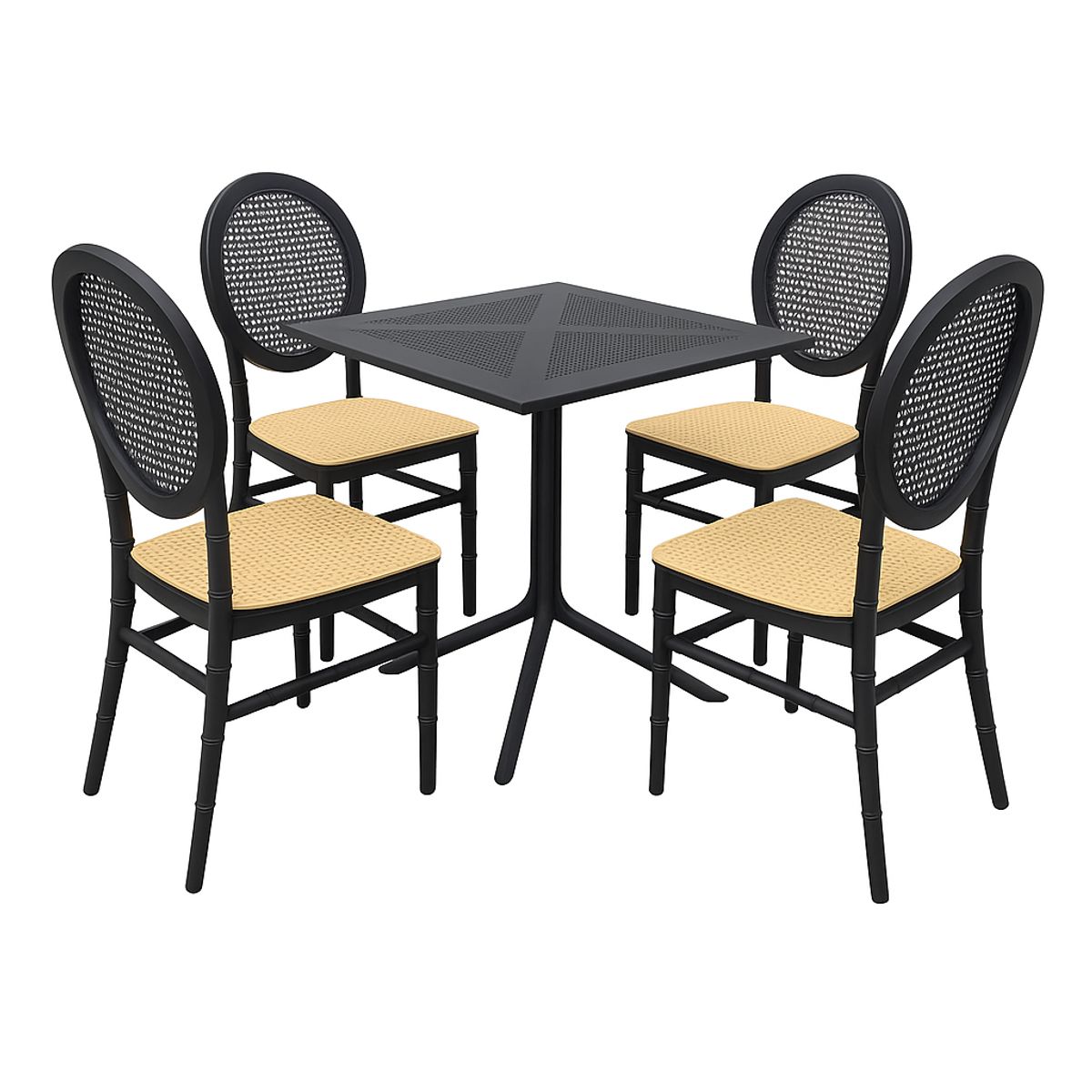 HABITA2 CHILE - Comedor Moody cuadrado  Alto tráfico