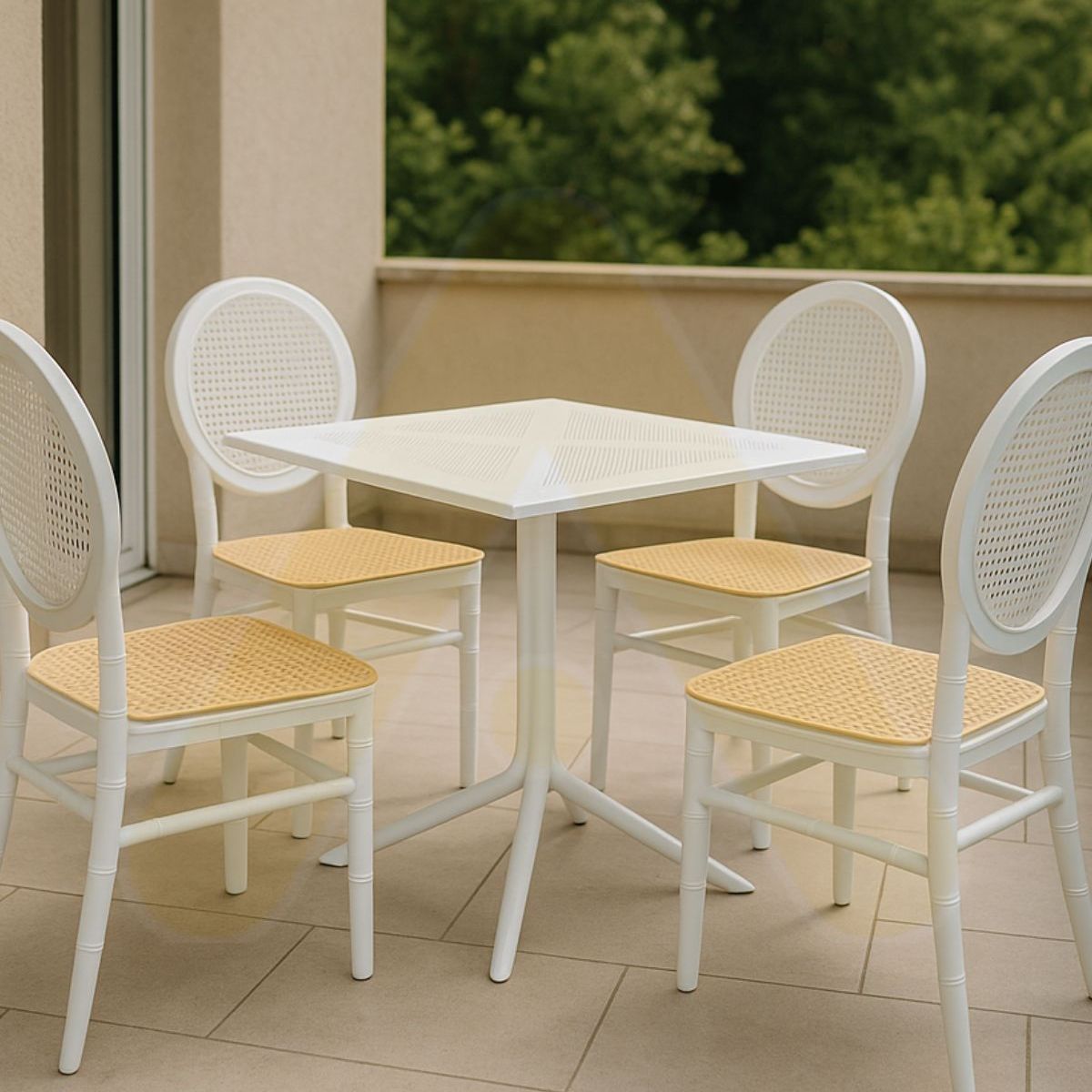 HABITA2 CHILE - Comedor Moody cuadrado  Alto tráfico