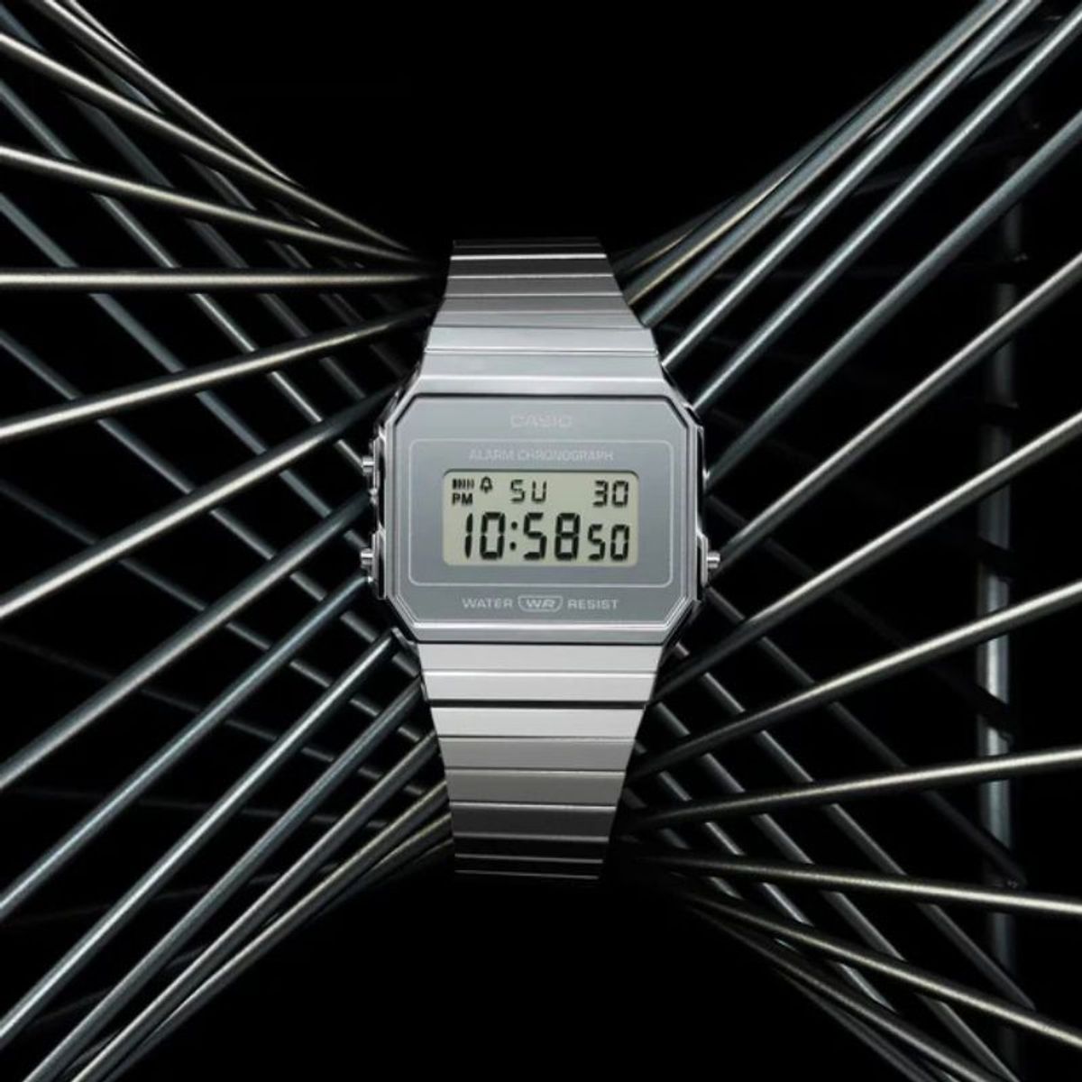 CASIO - Reloj Casio Vintage Unisex A700WEV-7ADF Plateado Slim