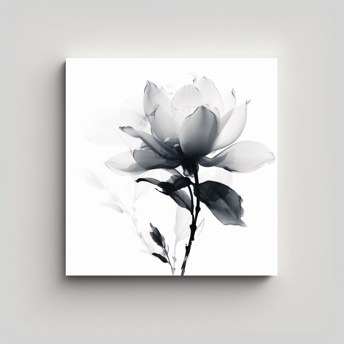 GENERICO - Flor Vitali En Lienzo Decoración Juvenil Estilo 60x60 Cm