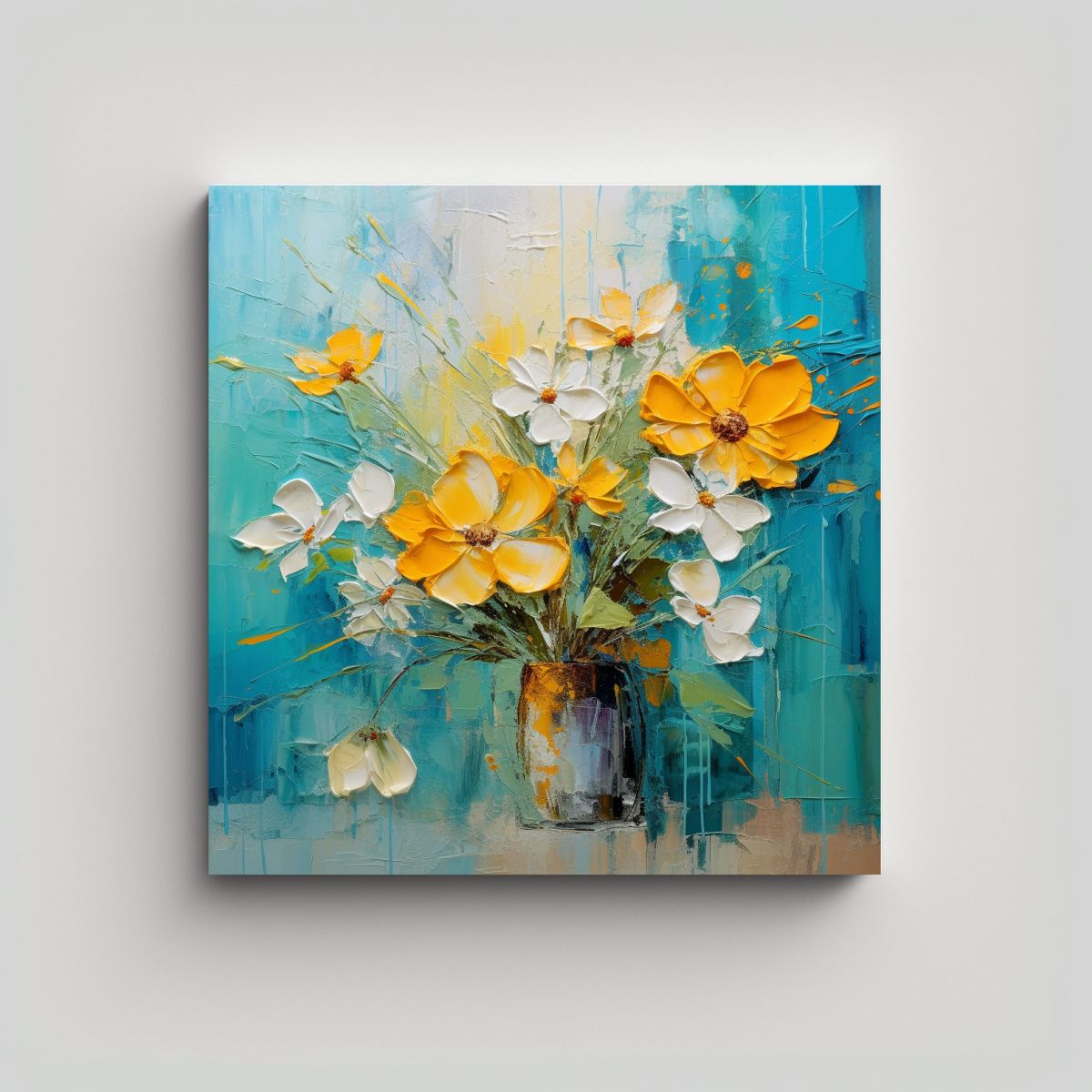 GENERICO - Cuadro En Bastidor De Belleza Natural - Pintura 60x60 Cm