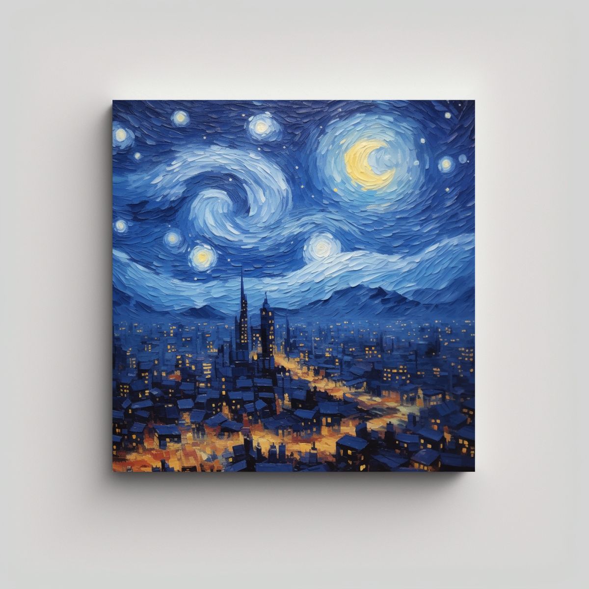 GENERICO - Pintura Al óleo Refinada De Alta Calidad 60x60 Cm