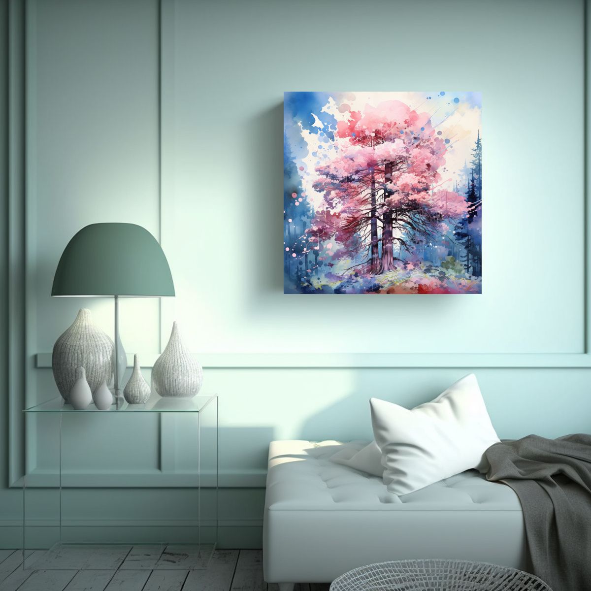 GENERICO - Cuadro Alta Calidad Composición Redwood Tree En 60x60 Cm