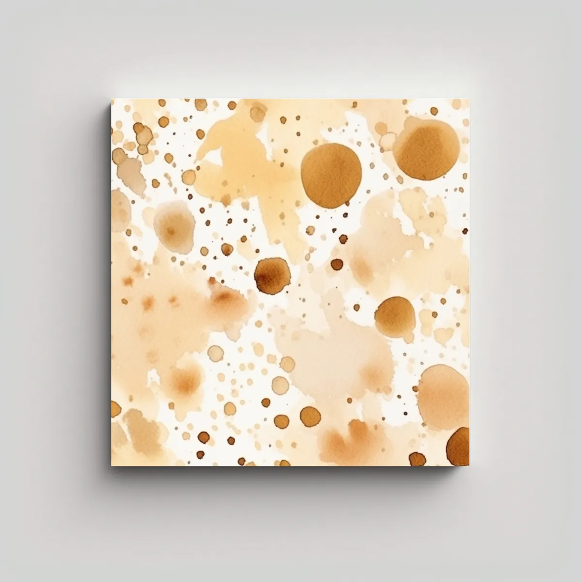 GENERICO - Pintura En Bastidor Acuarela En Tonos Beige 60x60 Cm