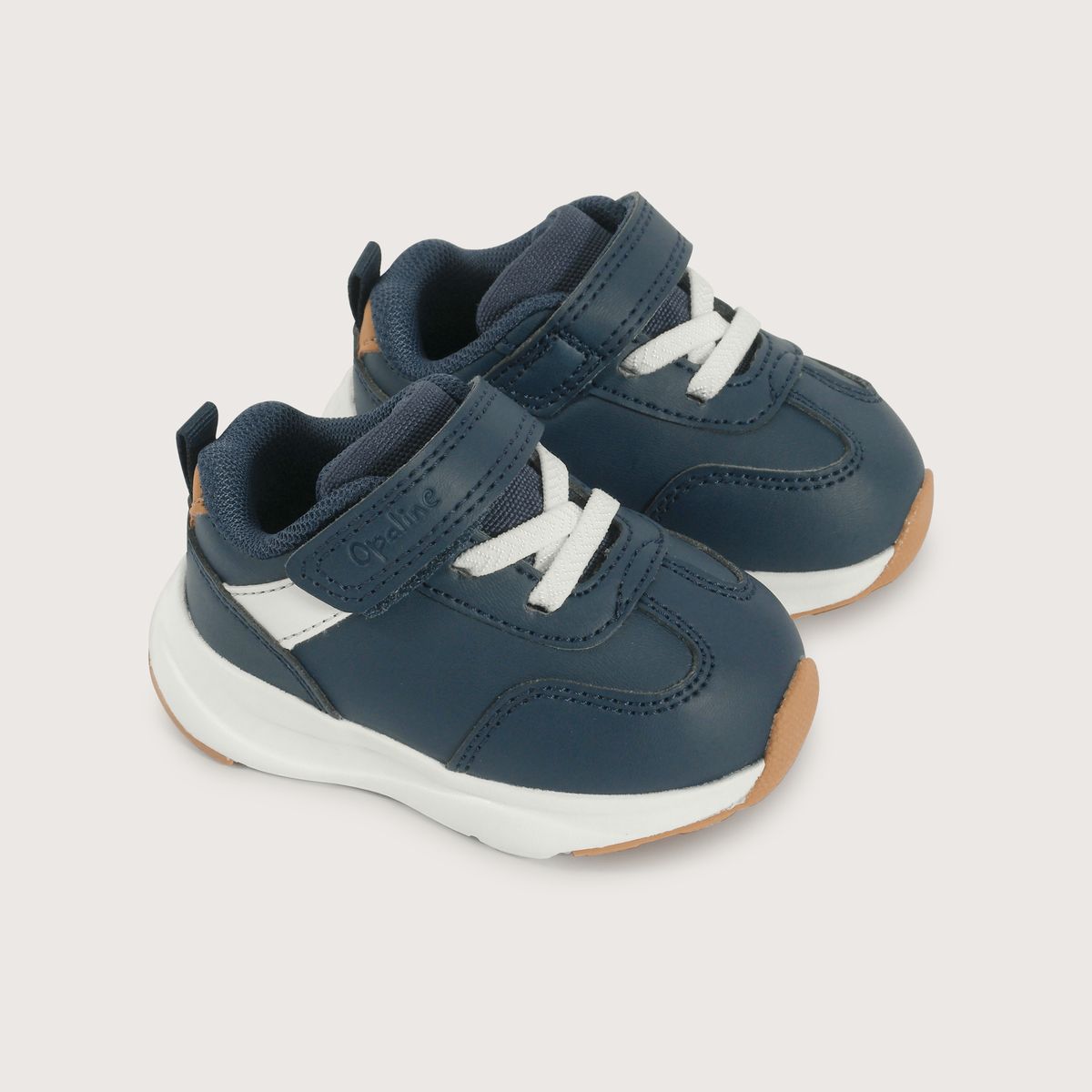 OPALINE - Zapatilla deportiva para niño color azul y velcro