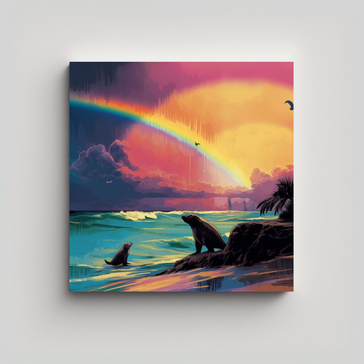 GENERICO - Cuadro Cuadro Sensible Sombra De Perezoso Y 60x60 Cm