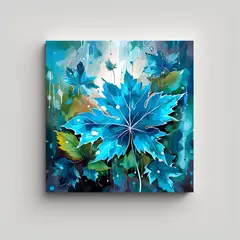 GENERICO - Cuadro De Tela Con Tonalidades De Hojas De Arce 60x60 Cm