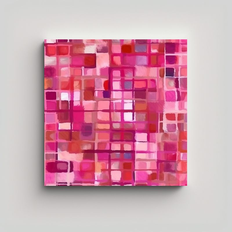 GENERICO - Pintura Al óleo De Composición De Dormitorio En 60x60 Cm