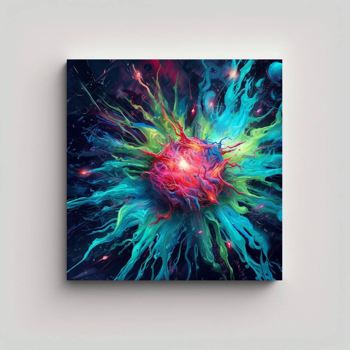 GENERICO - Pintura Obra Maestra Explosión Polímero 60x60 Cm