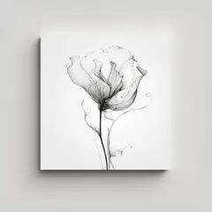 GENERICO - Cuadro Moderno De Arte Lineal Único Con 60x60 Cm