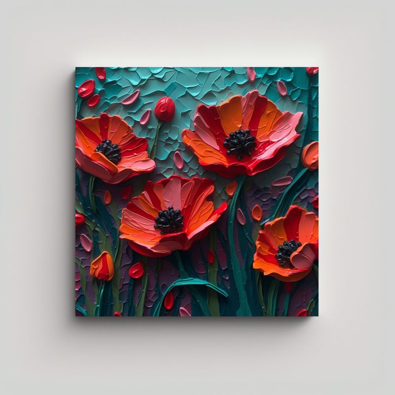 GENERICO - Arte Moderno Adorable Poster Inspirado En Paleta 60x60 Cm.