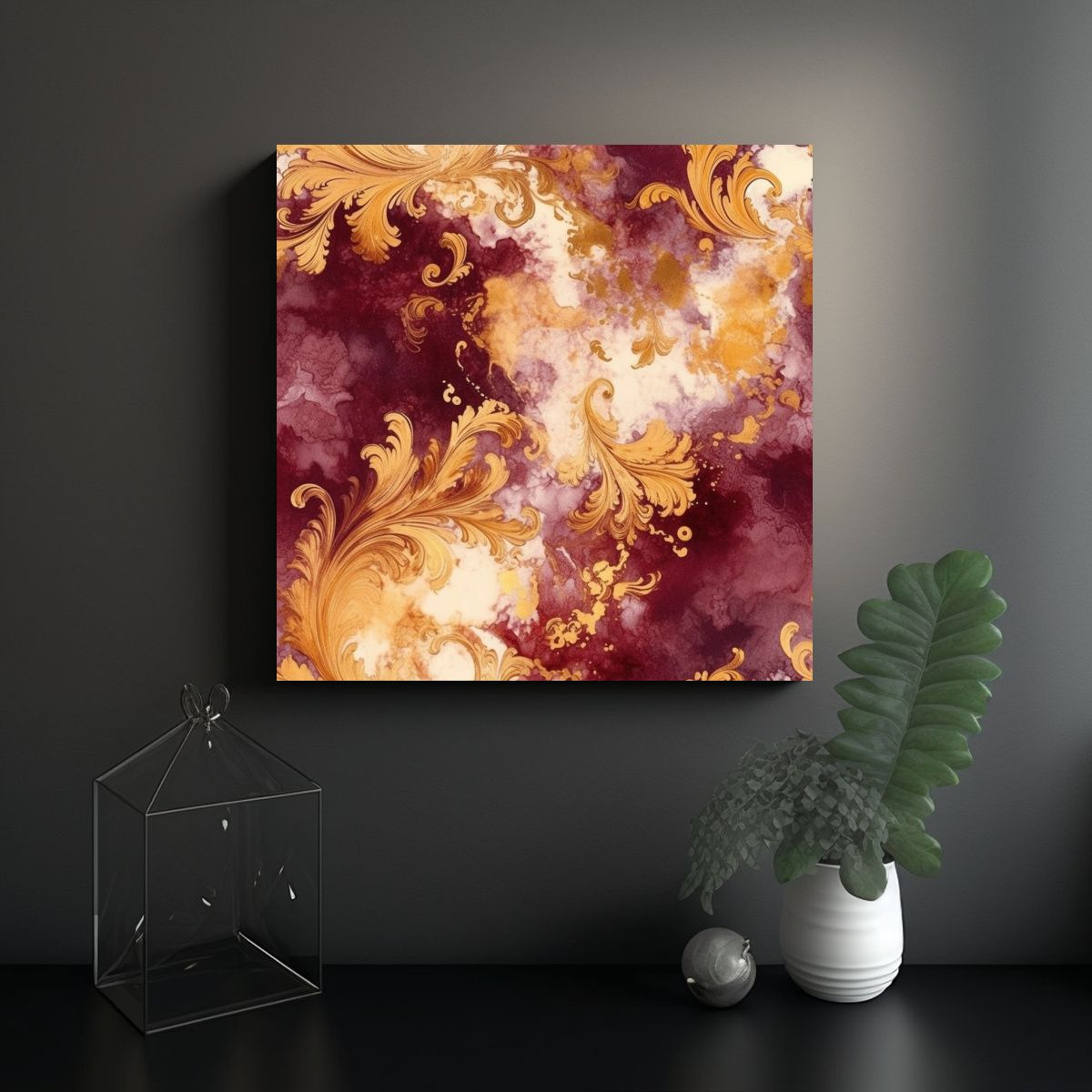 GENERICO - Pintura En Tela Estilo Galería Cocina Grandes En 60x60 Cm
