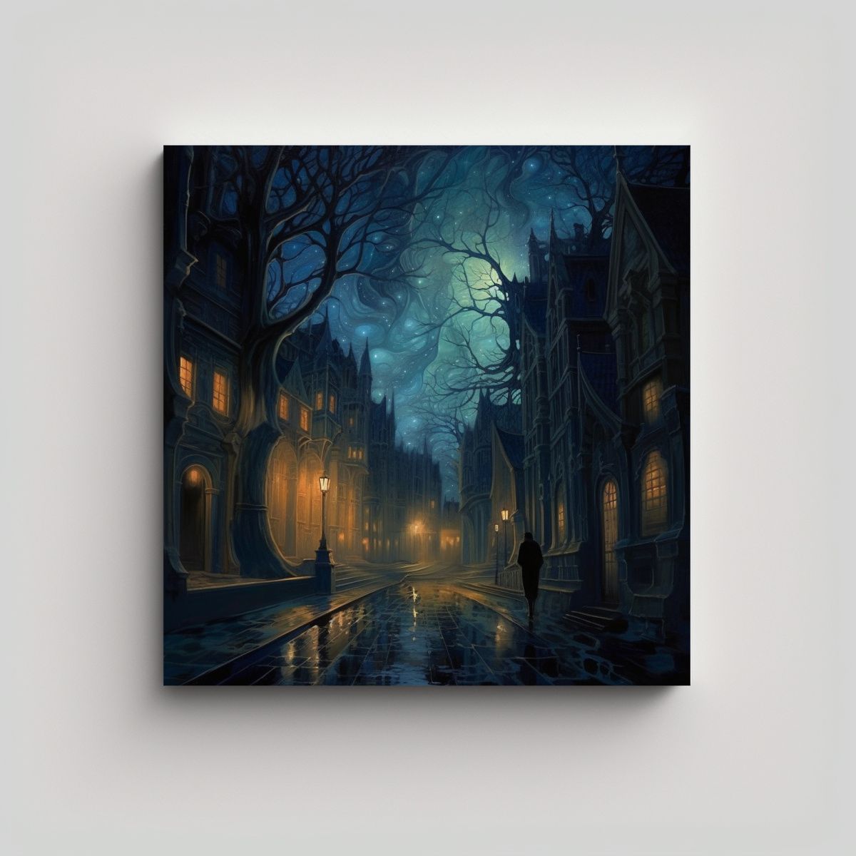 GENERICO - Pinturas Decorativas Detalladas Estilo Noche 60x60 Cm