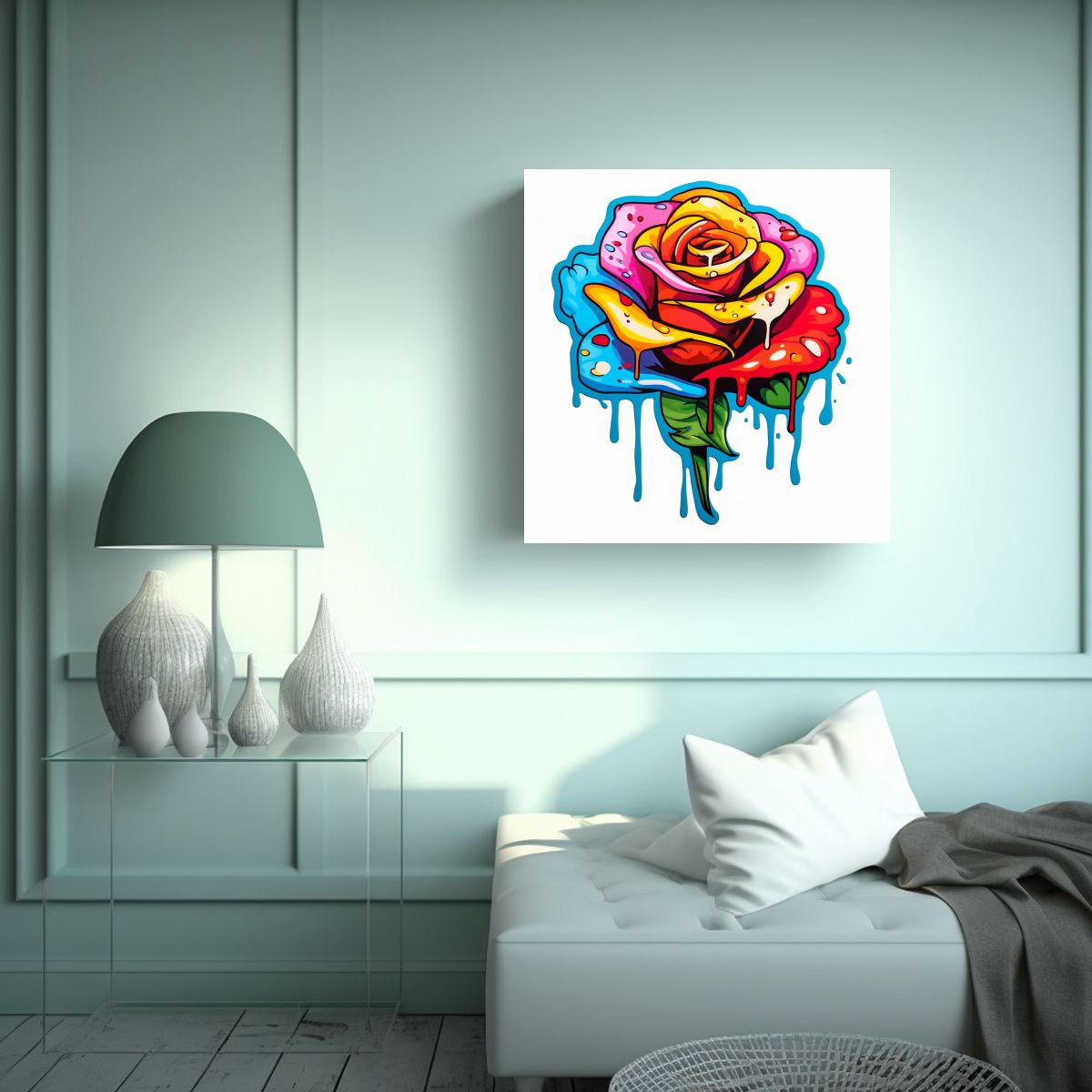 GENERICO - Impresionante Lienzo Decorativo Con Diseño De 60x60 Cm.