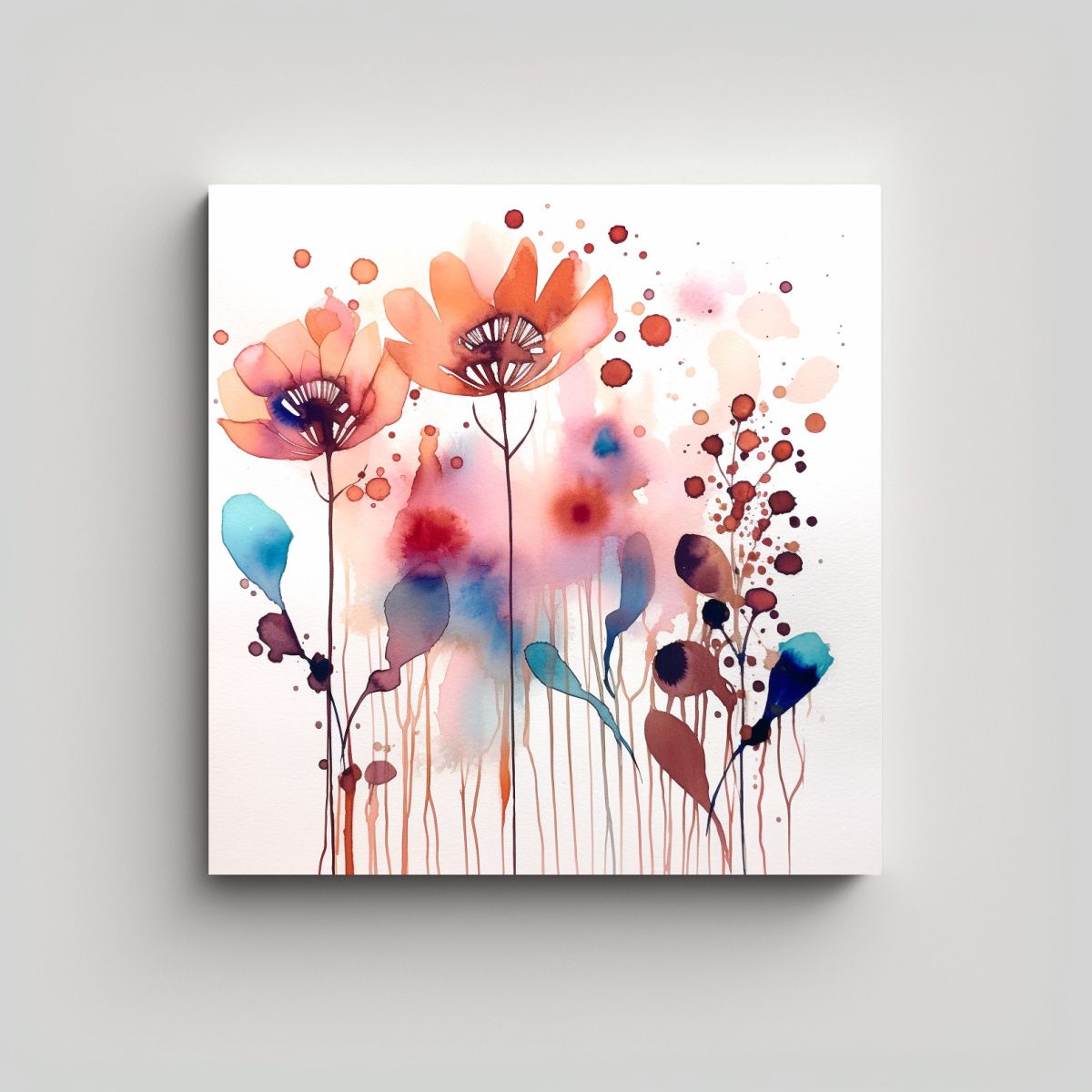 GENERICO - Cuadros Boho Minimalistas Armonía Cromática En 60x60 Cm