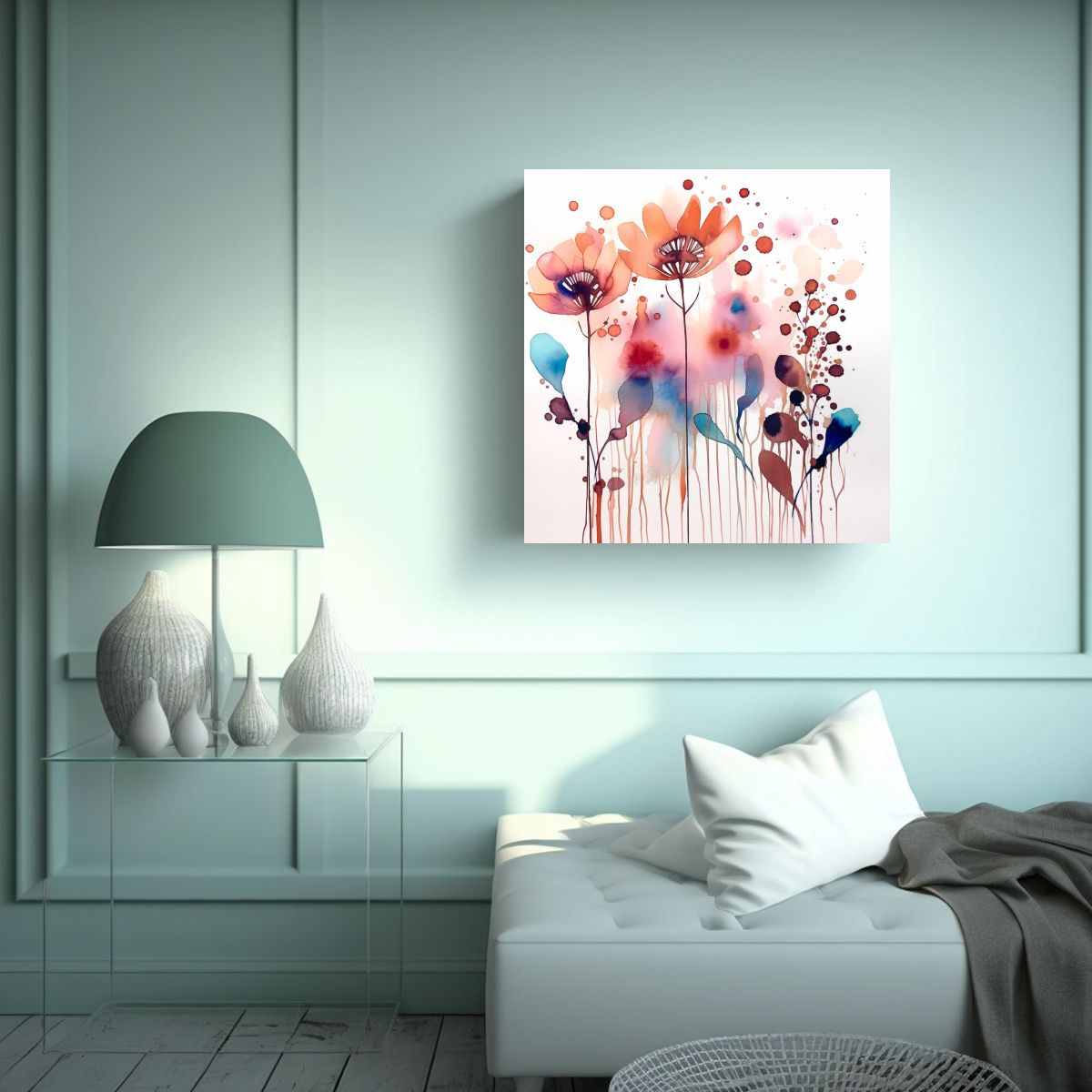 GENERICO - Cuadros Boho Minimalistas Armonía Cromática En 60x60 Cm