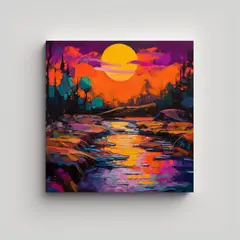 GENERICO - Pinturas Al óleo En Lienzo De Composición 60x60 Cm