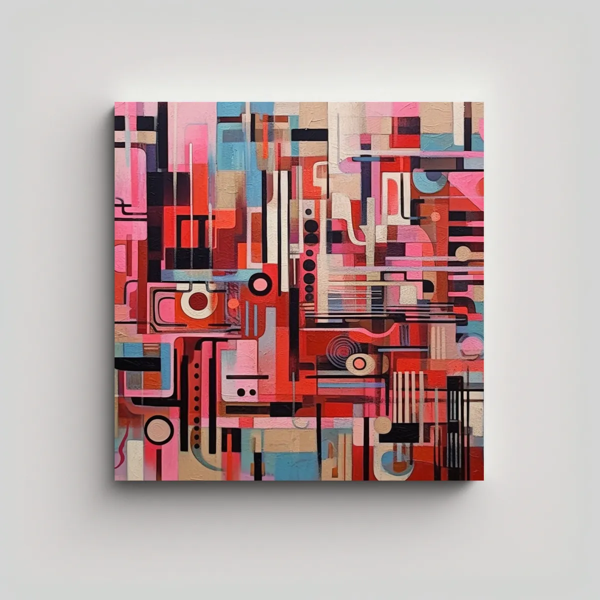 GENERICO - Cuadro Vintage Pop Art Abstracto En Guggenheim 60x60 Cm