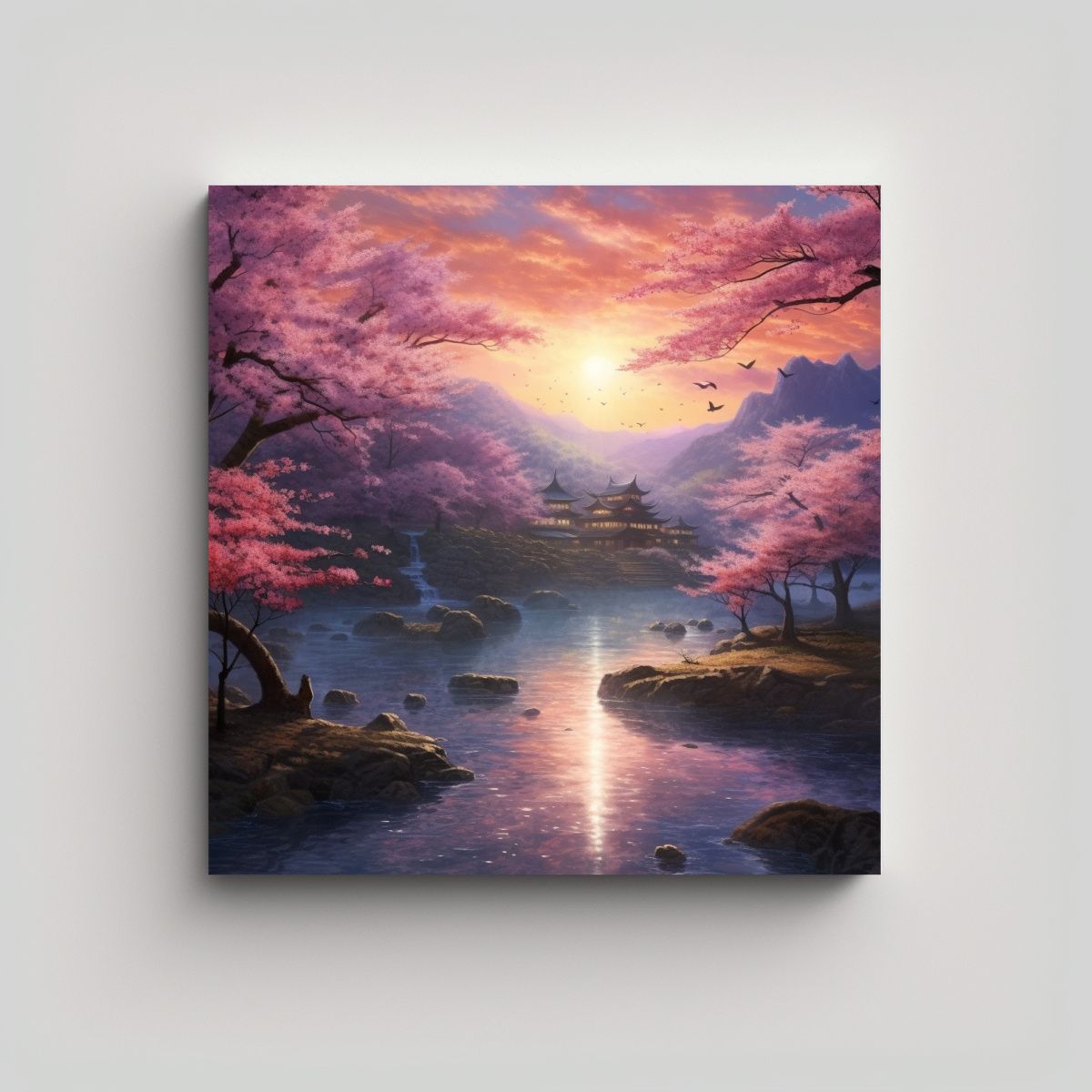 GENERICO - Pinturas Decorativas Modernas Realismo De Japón 60x60 Cm.