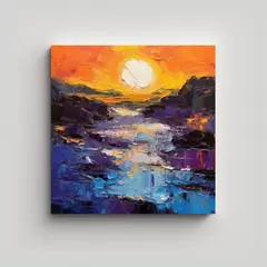 GENERICO - Pinturas Decorativas En Acrílico Sobre Lienzo 60x60 Cm.