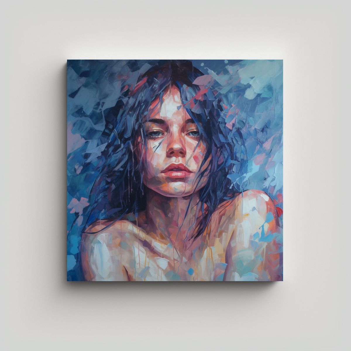 GENERICO - Cuadro Inspirador Bella Camgirl Liberándose Del 60x60 Cm