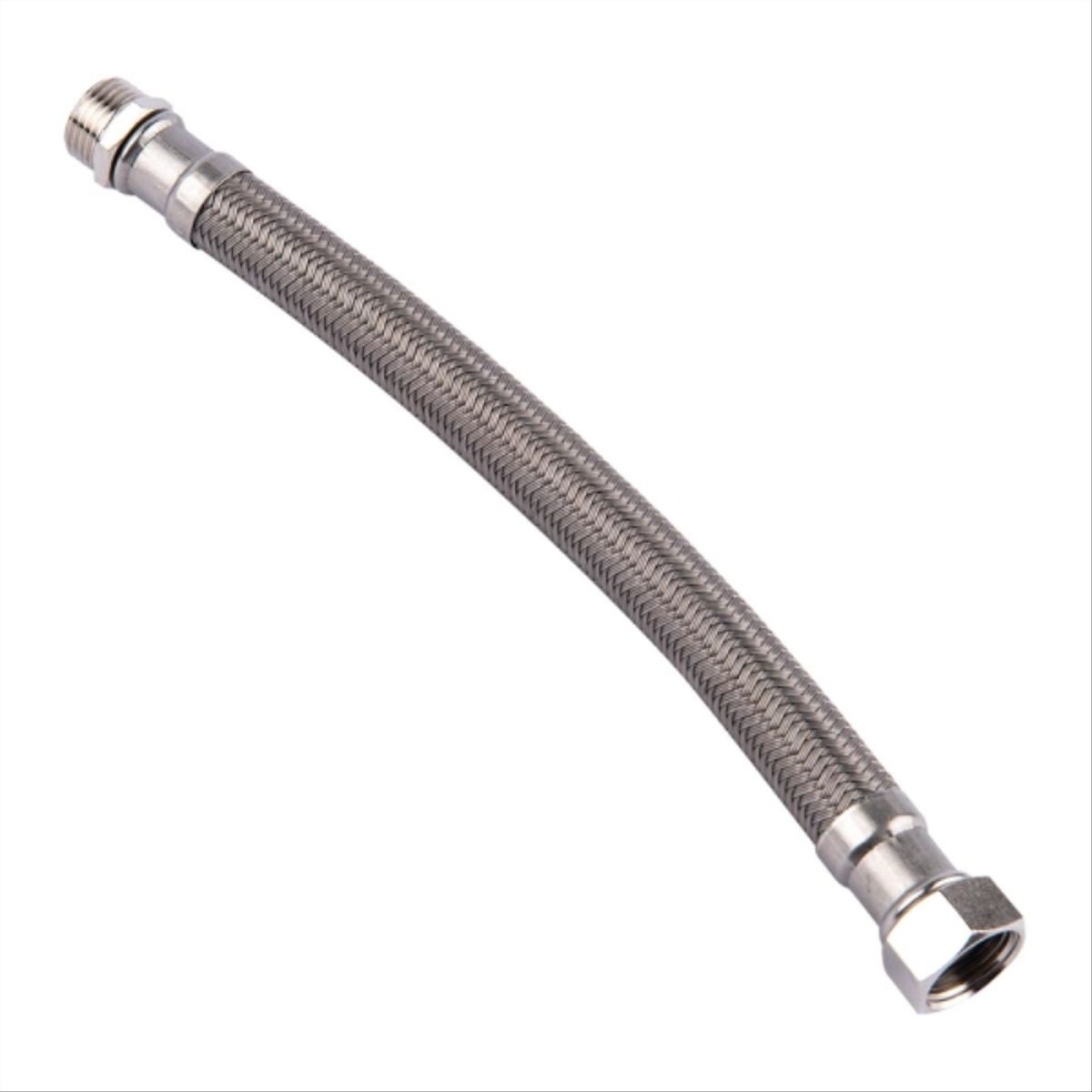 STRETTO - Flexible metalico agua HI HE 1/2" 25cm calefon