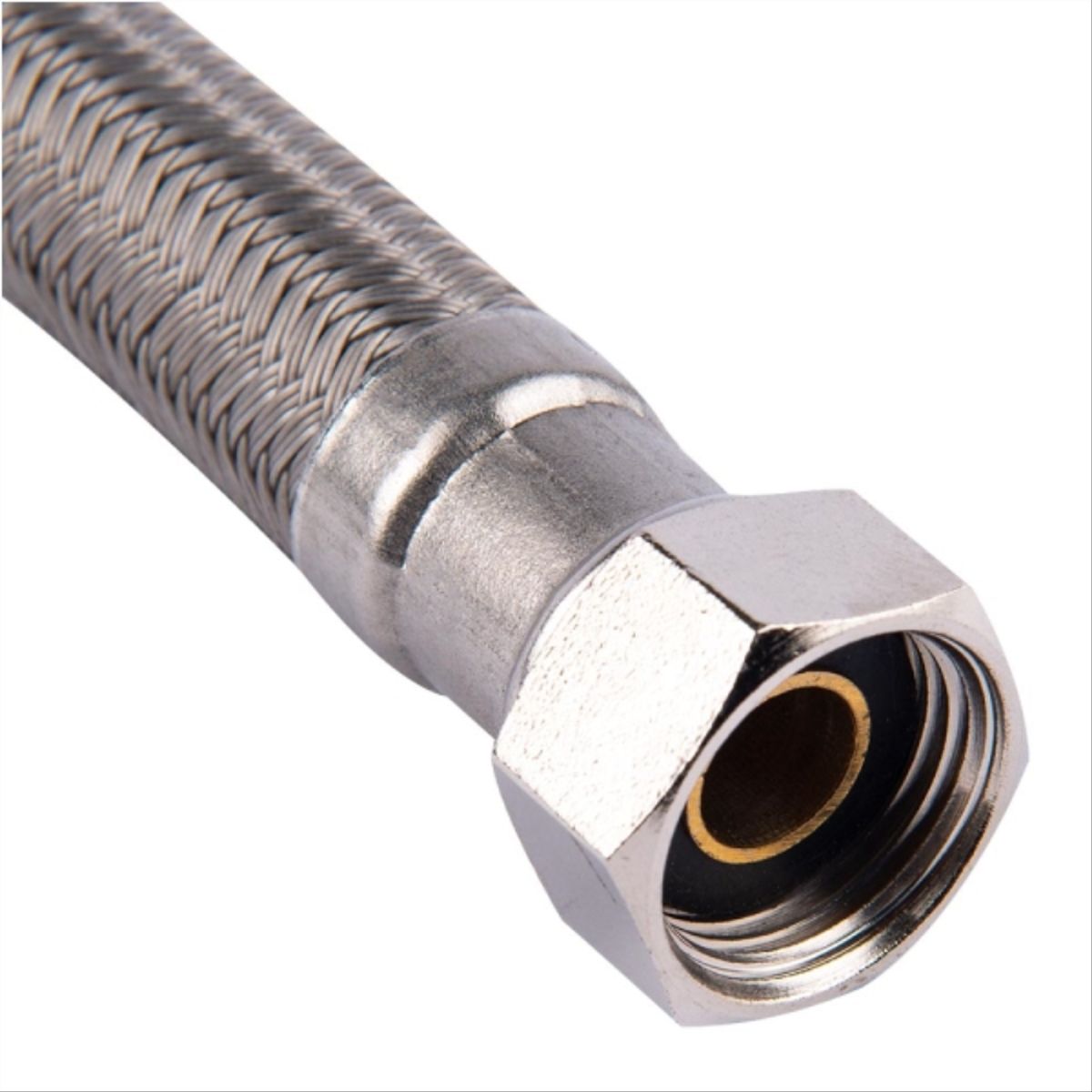 STRETTO - Flexible metalico agua HI HE 1/2" 25cm calefon