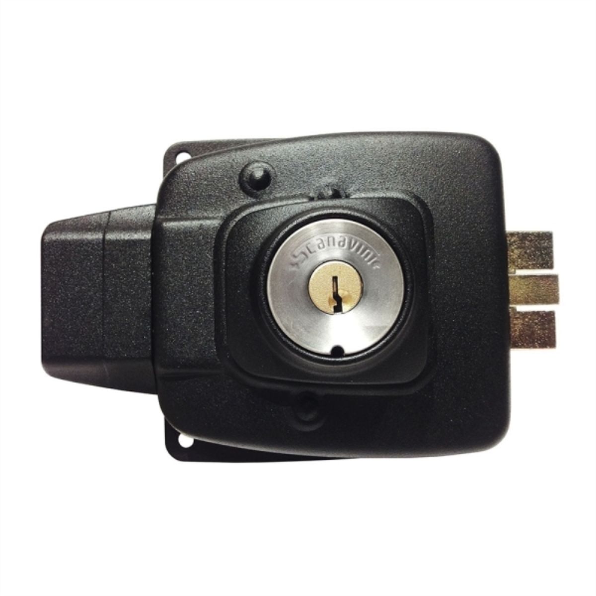 SCANAVINI - Cerradura sobreponer acceso reja electrica negro 2050-30