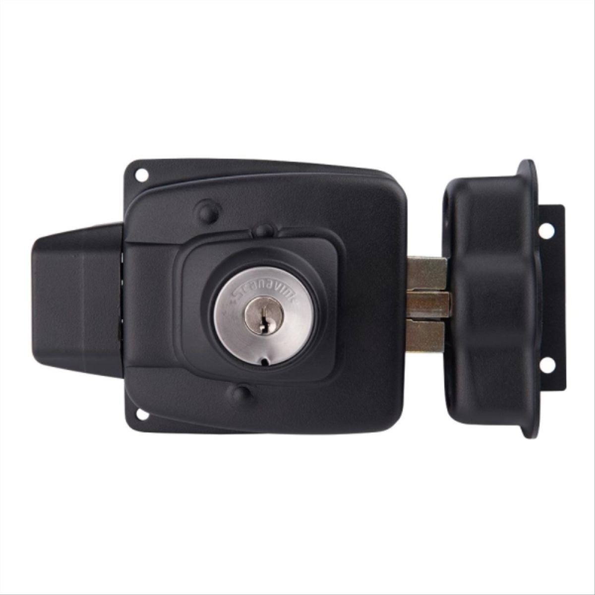 SCANAVINI - Cerradura sobreponer acceso reja electrica negro 2050-30