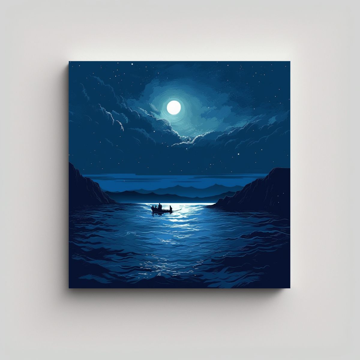 GENERICO - Cuadro En Lienzo Impreso Estilo De Ilustrador 60x60 Cm