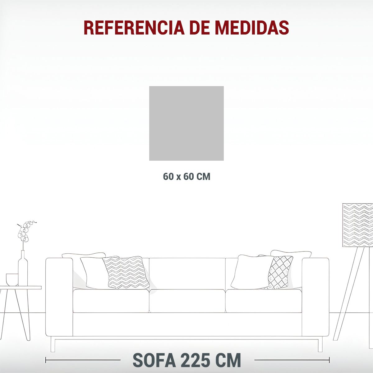 GENERICO - Pinturas Decorativas Tema Rectangular A Hojas De 60x60 Cm